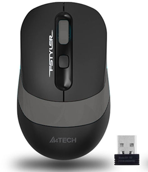 A4 TECH FG10 Siyah/Gri Optik Nano Kablosuz Mouse-2000 DPI FG10-GRI resmi