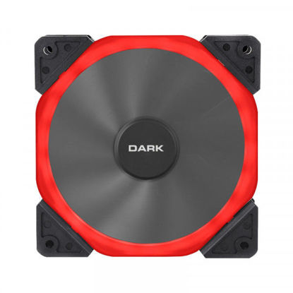 DARK 120mm Solid RING Kırmızı LED Fan DKCCFB125R resmi