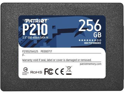 PATRIOT 256GB P210 Sata 3.0 500-400MB/s 7mm 2.5" Flash SSD resmi
