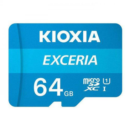 KIOXIA 64GB EXCERIA MicroSD C10 U1 UHS1 R100 Hafıza kartı LMEX1L064GG2 resmi