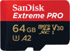 SANDISK 64GB Extreme PRO microSDXC UHS-I SDSQXCU-064G-GN6MA resmi