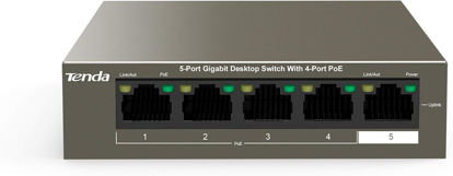 TENDA TEG1105P-4-63W 5-Port Gigabit Desktop Switch with 4-Port PoE resmi