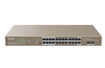 TENDA TEG1126P-24-410W 24GE+2SFP Ethernet Switch With 24-Port PoE resmi
